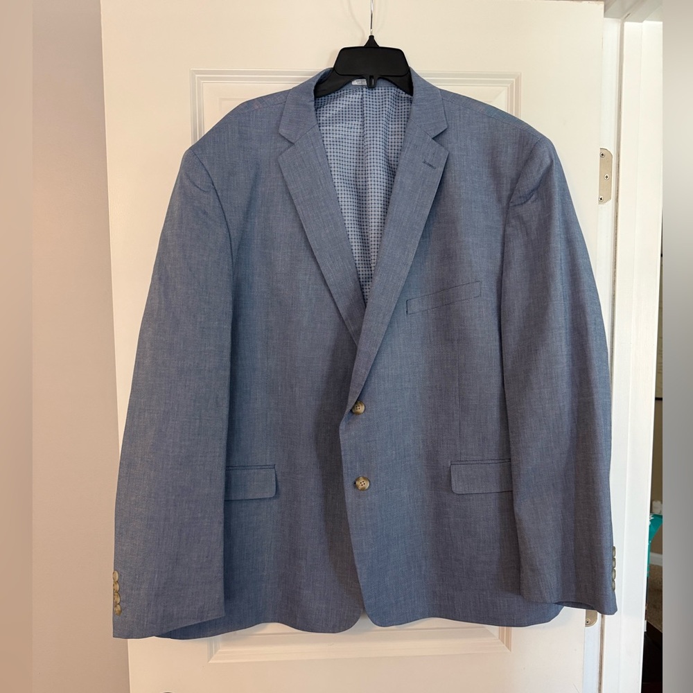 EUC Saddlebred Men's Blue Blazer Jacket Sz 54R